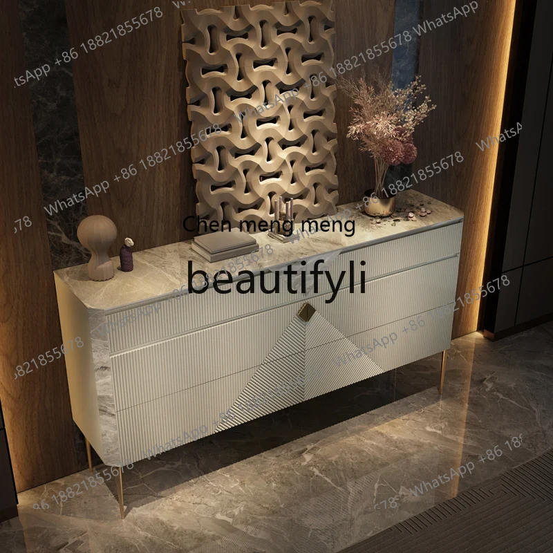 Lighting Decor And More - ss8350 이탈리아산 암석 슬래브 장식장, 거실,