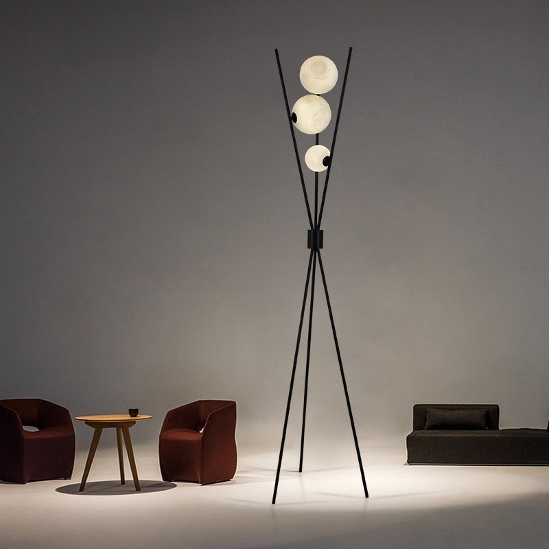 Floor Lamp Tripod - 북유럽 모던 스타일 달 모양 플로어