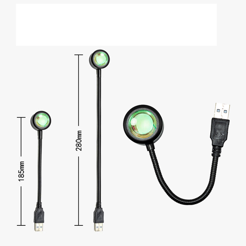 Sunset Lamp Projection - 1pc 일몰 프로젝션 램프 USB 회전식