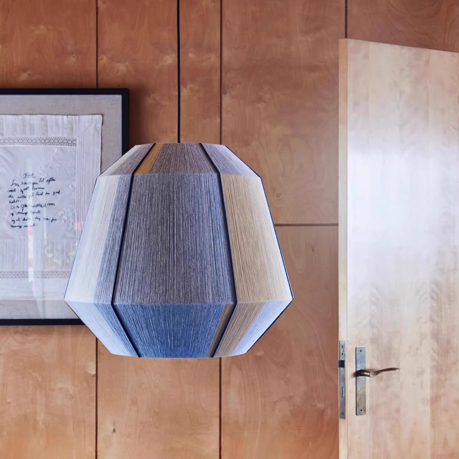 Geometric Lamp Shade - 라탄 펜던트 조명 보헤미안 기하학적 디자인의