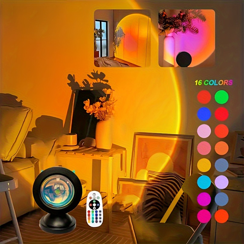 Sunset Lamp Projection - 1개 생생한 일몰 프로젝션 조명 -