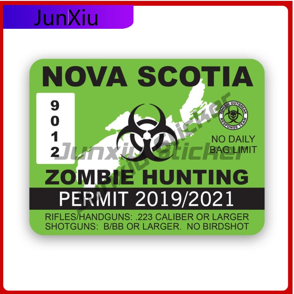 Nova Decor & Lighting Julestjerne - 노바스코샤 좀비 사냥 허가증 스티커 크리에이티브
