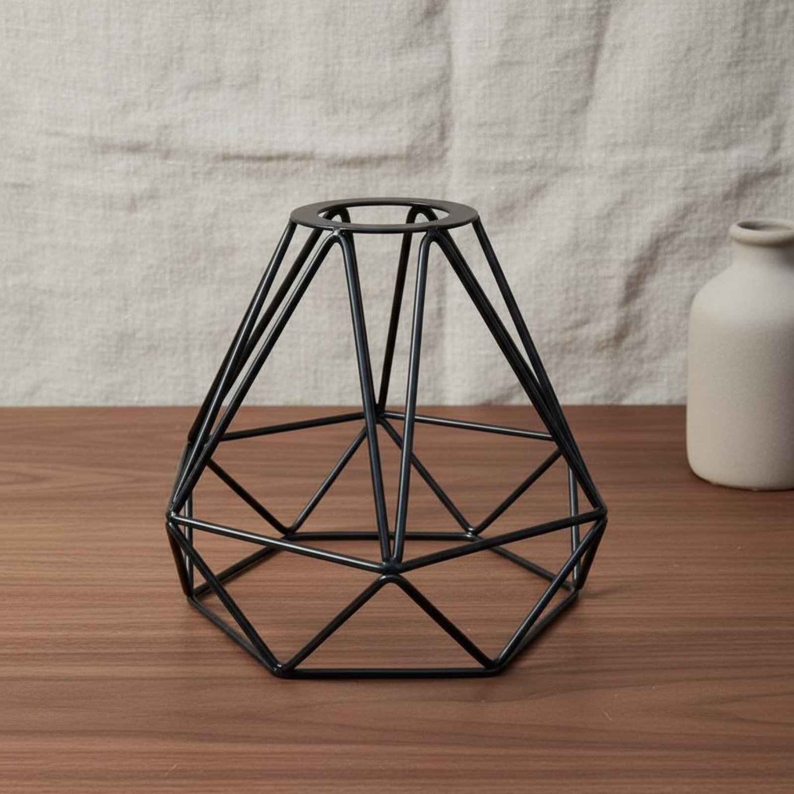 마름모 모양 램프 쉐이드 미니멀리스트 금속 와이어 램프 - Geometric Lamp Shade 리뷰 및 가격