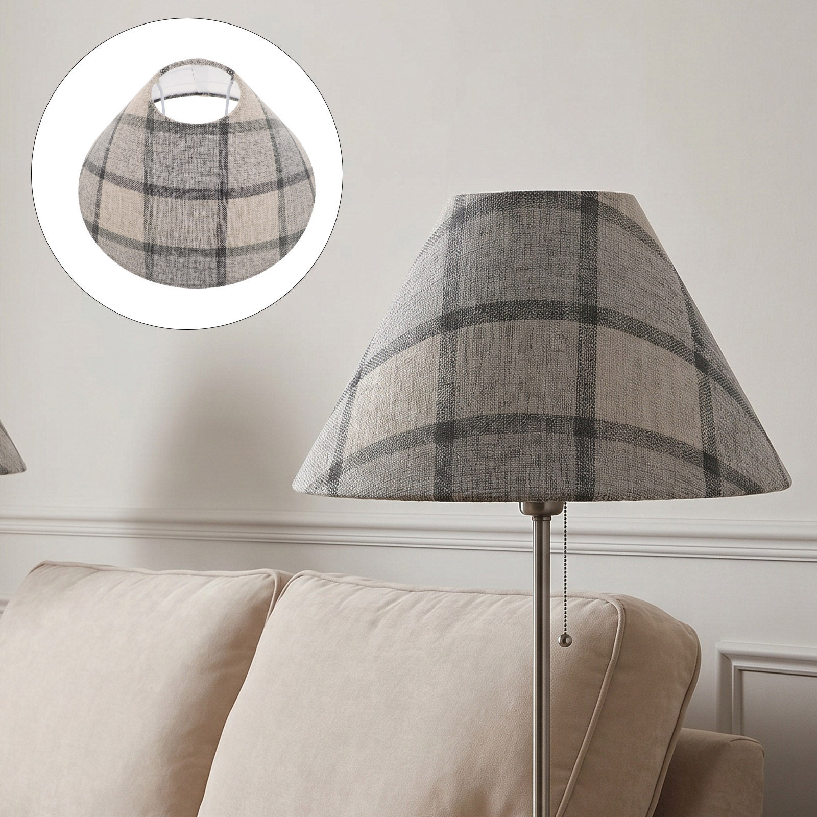 타임리스 플래드 패브릭 드럼 램프 쉐이드 E27 호환  - Decor Timeless Lighting 리뷰 및 가격