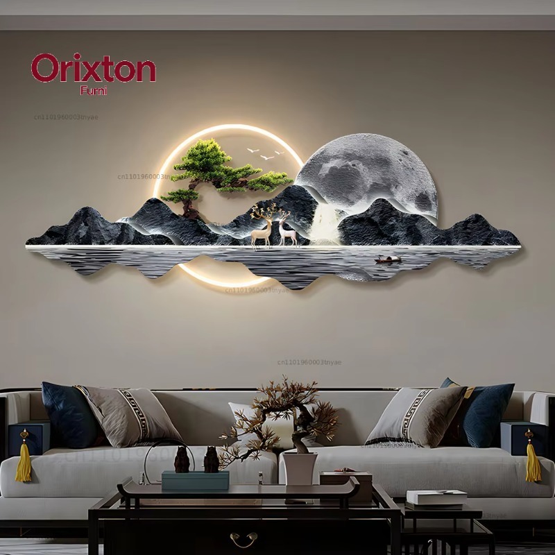 도매 가정용 LED 조명 벽 예술 캔버스 벽 장식 3D - Home Decor Lighting Wholesale 리뷰 및 가격