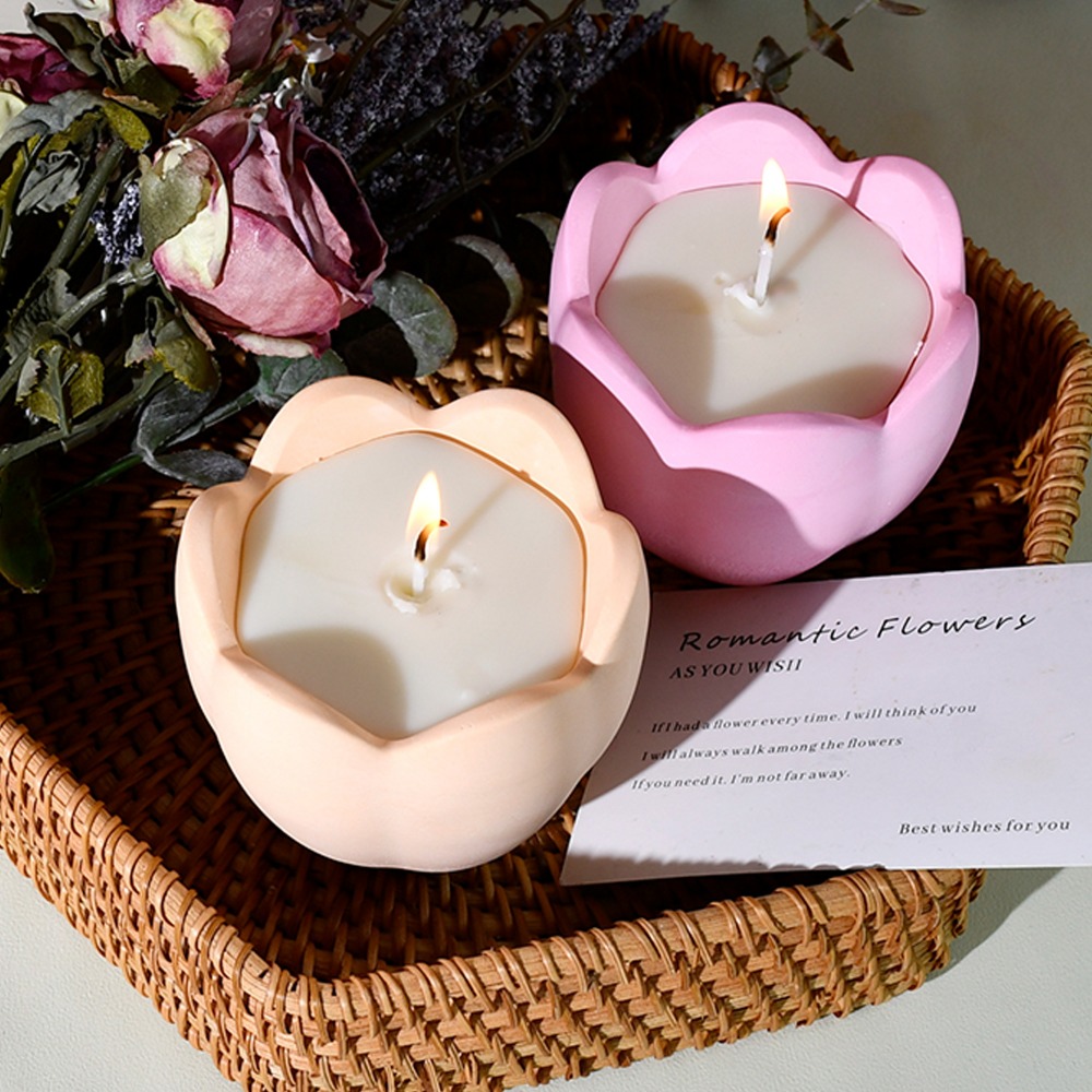 튤립 양초 거치대 실리콘 몰드, 꽃 송진 비누 상자 만 - Candle Holder Set 리뷰 및 가격