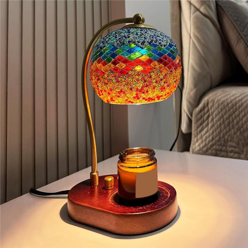 A93Z 스테인드 글라스 전기 캔들 워머 램프 - 디머 - Wax Melter Electric 리뷰 및 가격