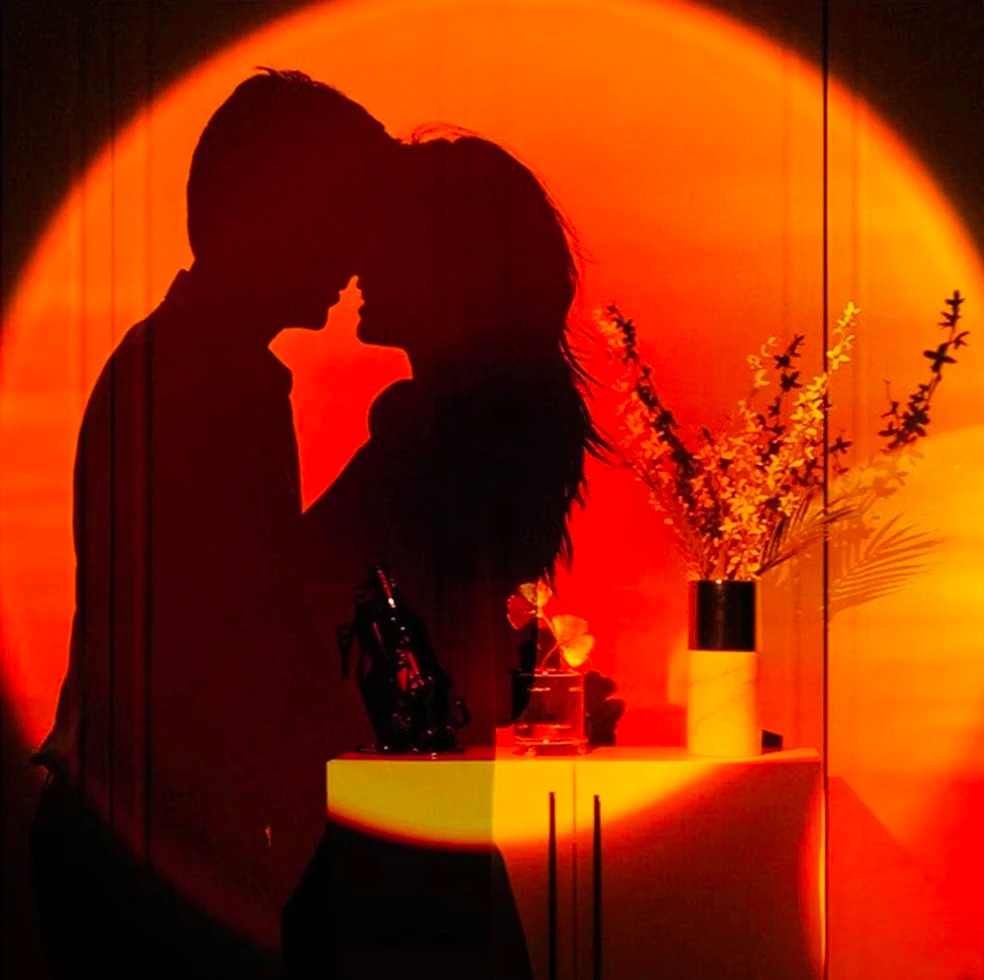 1pc USB 일몰 프로젝션 램프, 가정 장식 분위기  - Sunset Lamp Projection 리뷰 및 가격