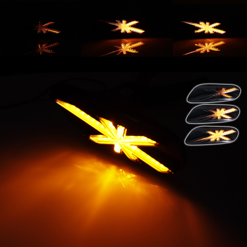 2pcs 훈제 렌즈 유니온 잭 앰버 LED 펜더 사이드 - Union Lighting & Decor 리뷰 및 가격