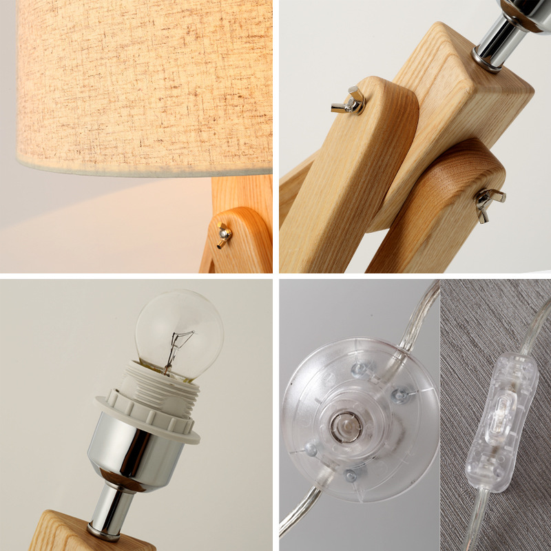 북유럽 나무 바닥 램프 나무 패브릭 전등 갓 삼각대 플 - Floor Lamp Tripod 리뷰 및 가격