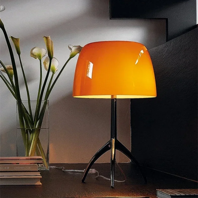 이탈리아 빈티지 유리 테이블 램프 침실 침대 옆 야간  - Floor Lamp Tripod 리뷰 및 가격