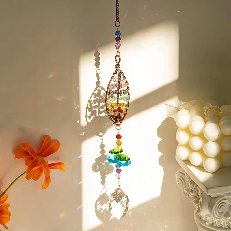 1pc 다채로운 원래 돌 생명의 나무 크리스탈 유리 펜 - Lighting Decor Inc 리뷰 및 가격