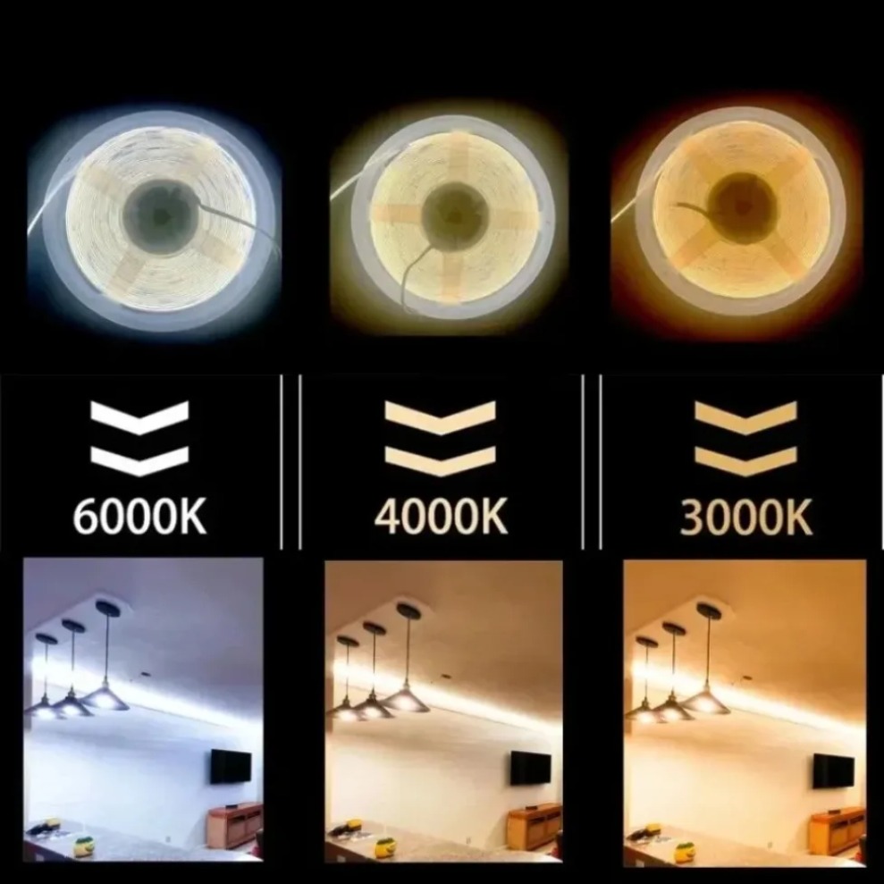 COB LED 스트립 DC12V/24V 320LED/M - Lighting Decor And More 리뷰 및 가격
