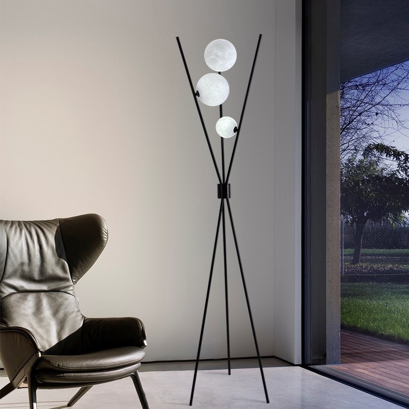 북유럽 모던 스타일 달 모양 플로어 램프 (거실 소파용 - Floor Lamp Tripod 리뷰 및 가격