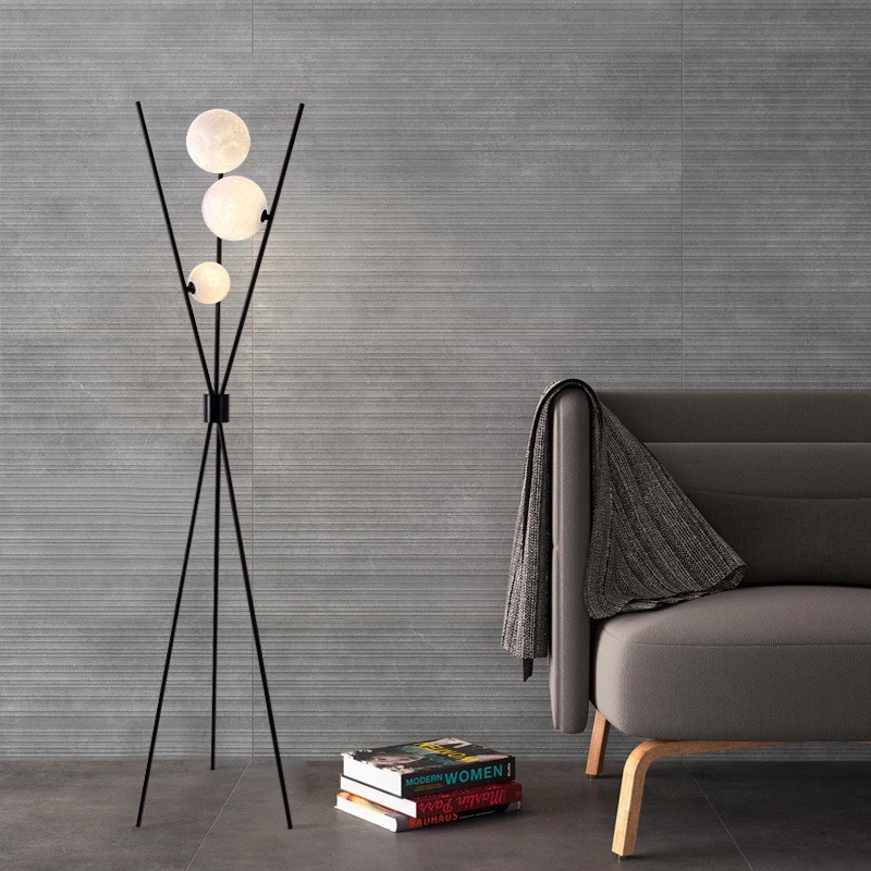 북유럽 모던 스타일 달 모양 플로어 램프 (거실 소파용 - Floor Lamp Tripod 리뷰 및 가격
