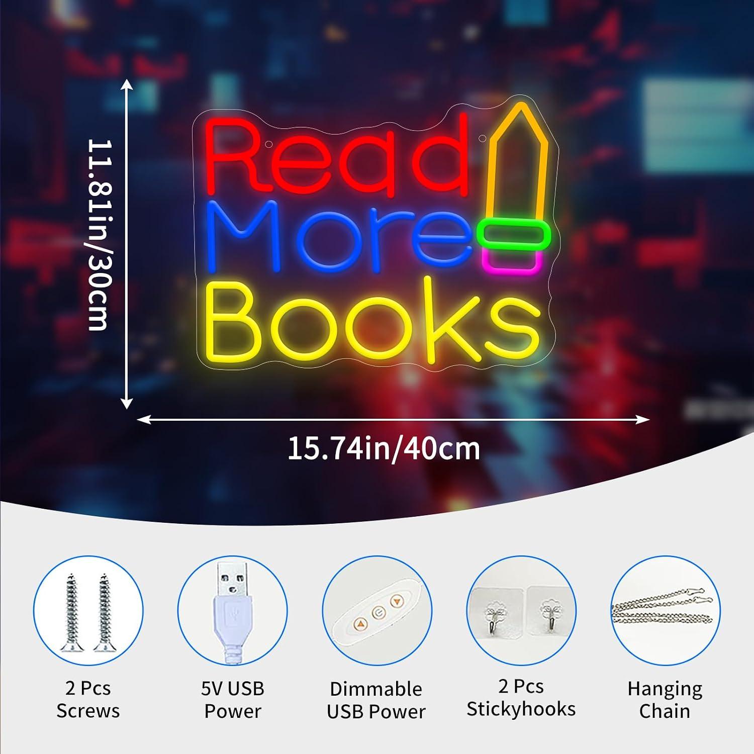 더 많은 책들을 읽어보세요 네온사인 USB 디밍 가능  - Lighting Decor And More 리뷰 및 가격