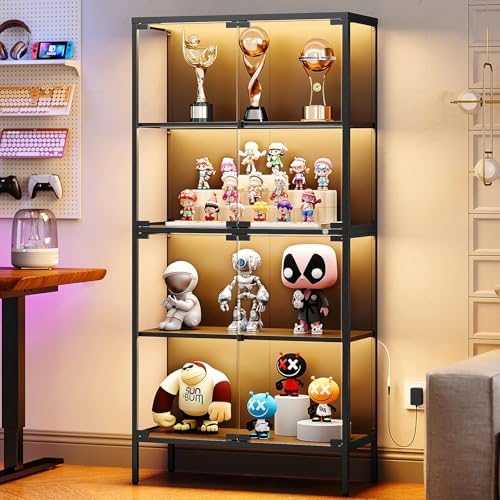 65인치 유리 진열장(3색 LED 조명 포함), 강화유 - Lighting & Home Decor Studio 리뷰 및 가격