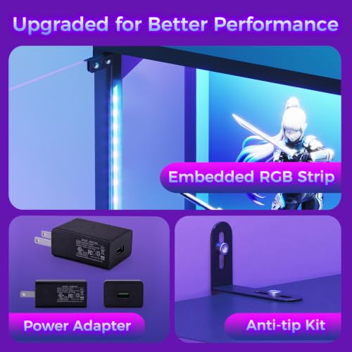 유리문과 RGB LED 조명이 있는 진열장, 유리 진열 - Lighting & Home Decor Studio 리뷰 및 가격