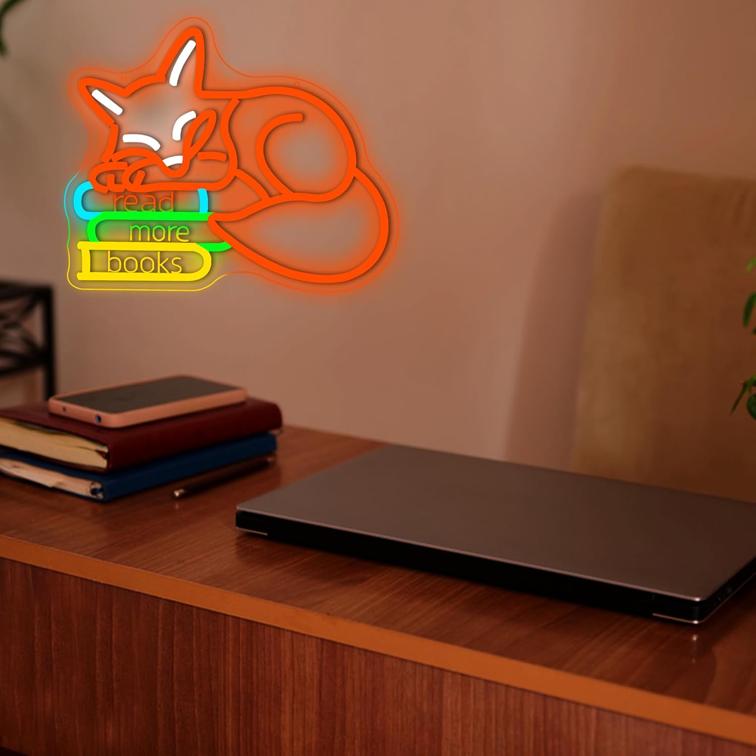 더 많은 책 읽기 네온사인 룸 데코 USB 전원 LED - Lighting Decor And More 리뷰 및 가격