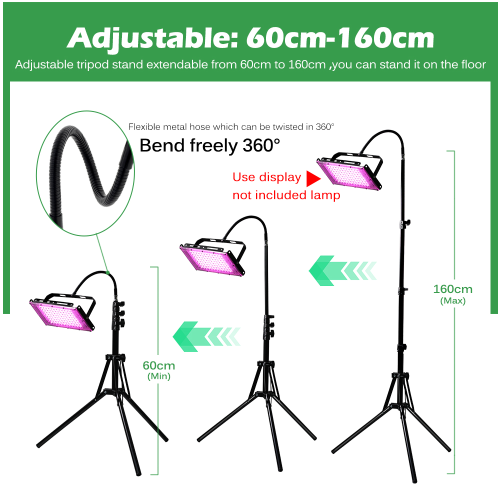 조정 가능한 60-160cm 금속 바닥 삼각대, LED - Floor Lamp Tripod 리뷰 및 가격