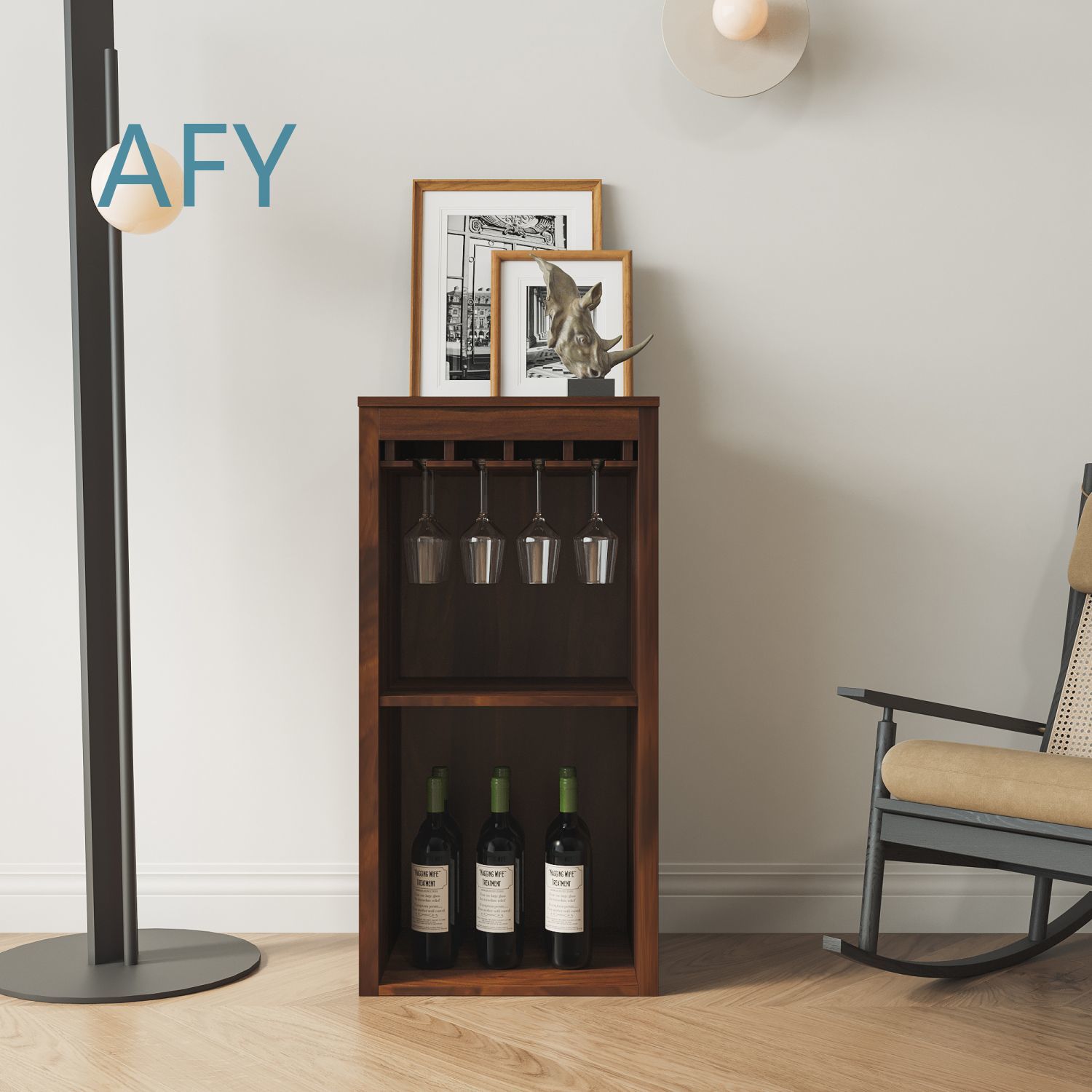 브라운 월넛 색상 모듈형 와인랙 캐비닛, 수납 선반 및 - Muji Home Storage 리뷰 및 가격