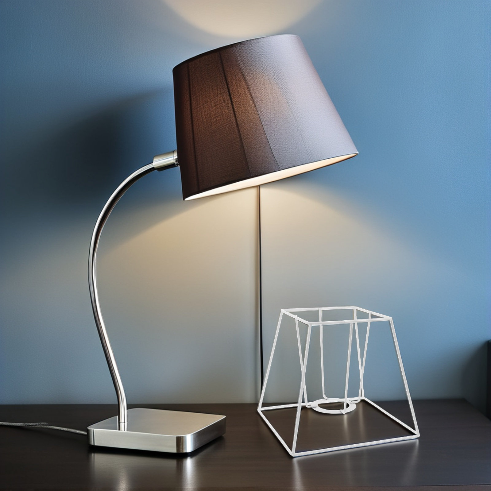 사다리꼴 철제 와이어 램프 쉐이드 프레임 기하학적 빈티 - Geometric Lamp Shade 리뷰 및 가격