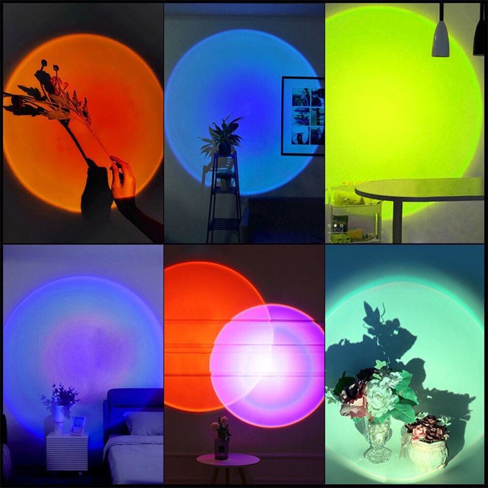 ZK40 LED 일몰 램프 야간 조명 USB 프로젝터  - Sunset Lamp Projection 리뷰 및 가격