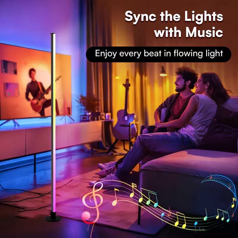 RGBIC LED 코너 플로어 램프, 앱 원격 제어,  - Floor Lamp Tripod 리뷰 및 가격