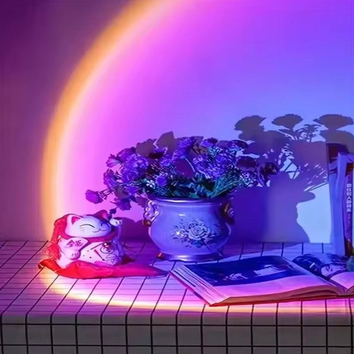 LED 무지개 일몰 프로젝션 램프 분위기 야간 조명 사 - Sunset Lamp Projection 리뷰 및 가격